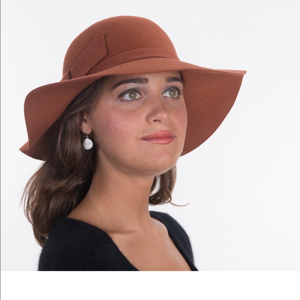 Concise Felt Knot Wool Swinger Hat - Picture 1 of 8